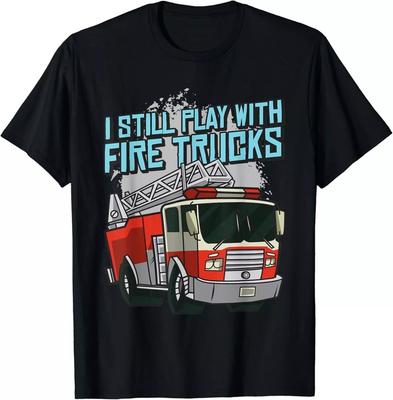 2025/Lustiges Ich spiele immer noch mit Feuerwehrautos Feuerwehrmann Rettung Geschenk Unisex T-Shirt Unisex T-Shirt