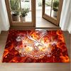 Crystal Palace Football Design Crystal Velvet Rug Soft Decorative Mat for Bedroom Entrance
