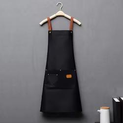 

Kitchen apron Waterproof cross adjustable webbing Restaurant bar Barbershop work apron