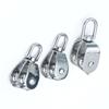 Rust-Proof 304 Stainless Steel Fishing Net Pulley - Single & Double, Wear-Resistant Marine Towing Pulley