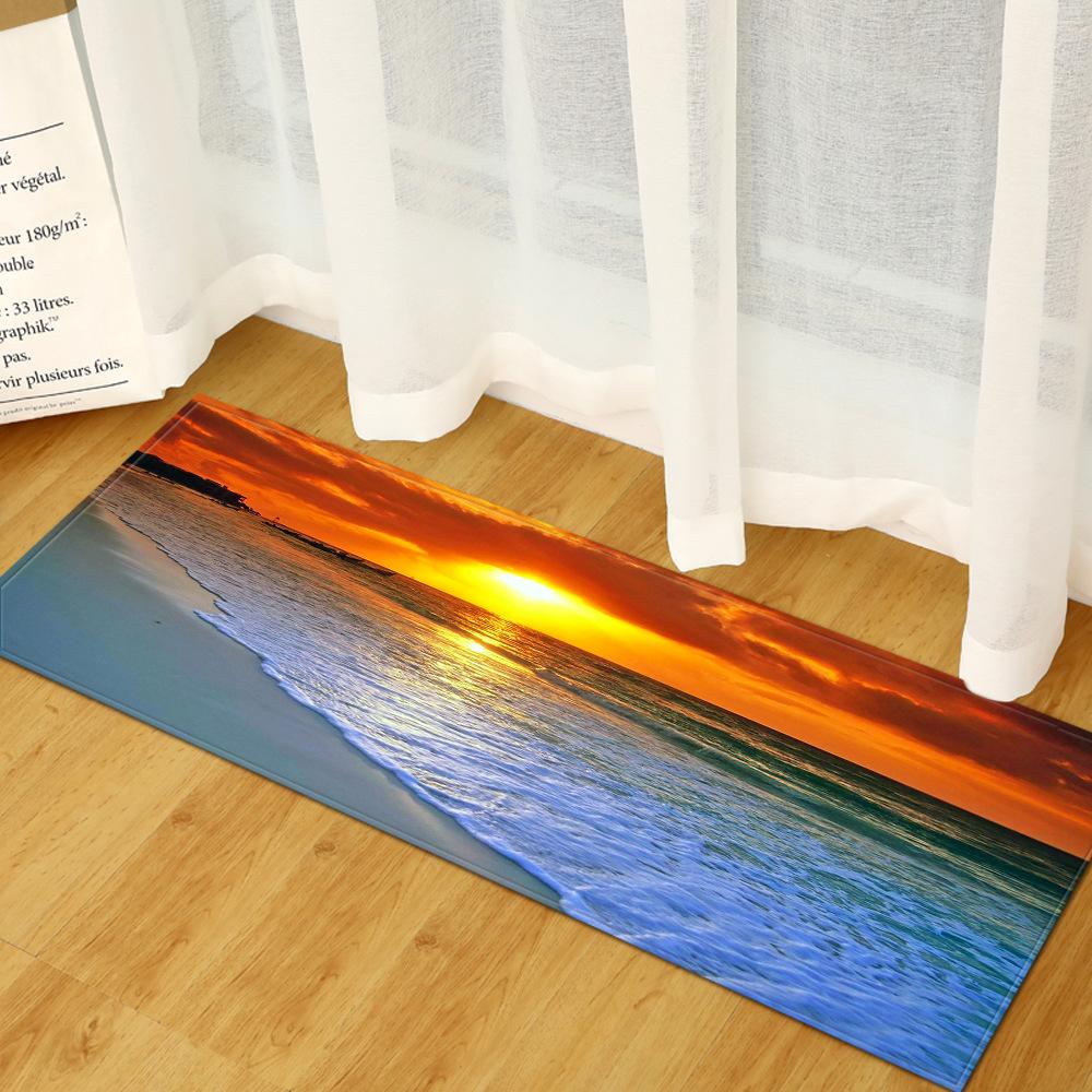 3D Digital Printing Landscape Bathroom Non-Slip Door Mat Bathroom Absorbent Floor Mat Kitchen Dust Strip Living Room Carpet