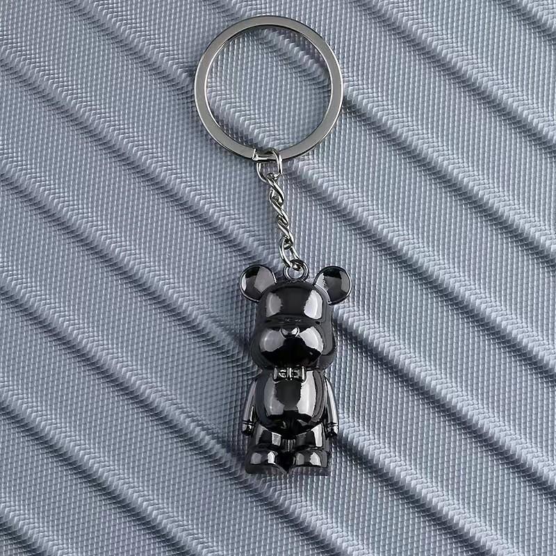 Environmentally Friendly Alloy Blue Eyed Owl Retro Accessory Pendant Keychain