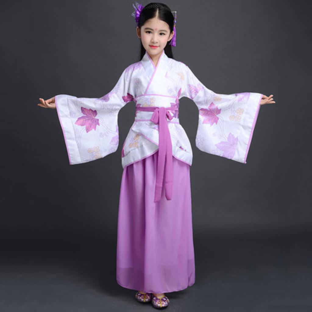 Children's Hanfu Three Character Classic Performance Costumes For The Opening
