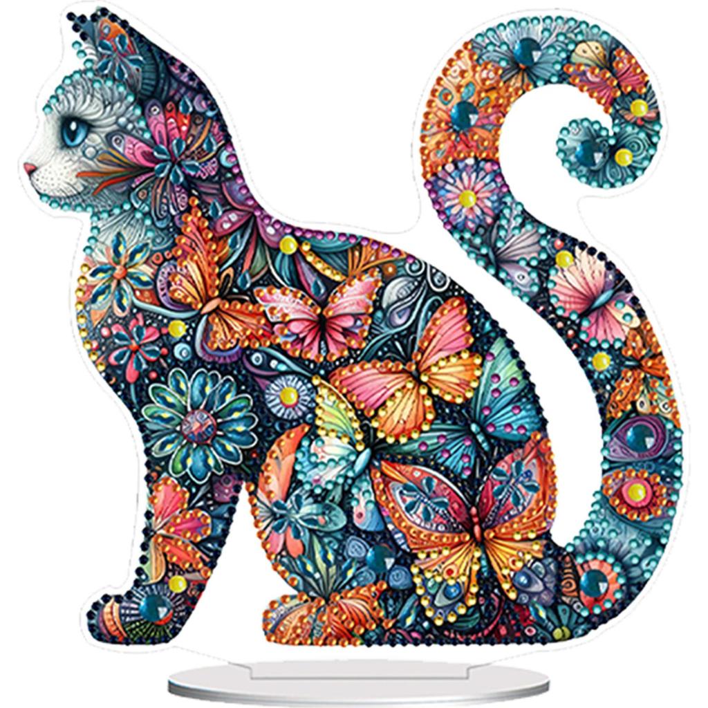 Bear Table Top Diamond Painting Ornament Kits Rhinestones Desktop Ornaments Diamond Painting Desktop Decors for Adults Beginner