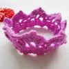 Cute Newborn Baby Girl Boy Crochet Crown Tiara Headband Knitted Headwear