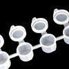 8Pcs Empty Paint Pots Paint Palettes with Lid Small Paint Container Strips for Artists Students Travel and Outdoor Use