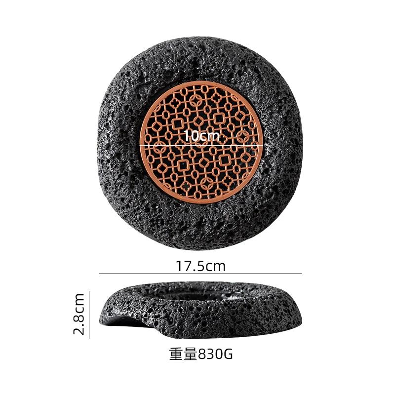 Meteorite Textured Cement Dining Plate Barbecue Plate Dry Ice Plate Sashimi Plates Sushi Dish Dessert Dish Specialty Tableware