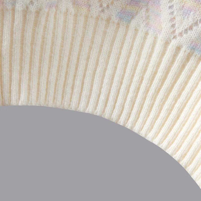 Dam Höst 2025 Lös Rundhals Långärmad Färgblockströja