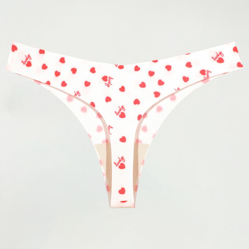 Ultra-thin Seamless Underwear Women's Panties Sexy Graphic Print Thongs Female Low-Waist Stretch G Strings Comfort Lingerie New