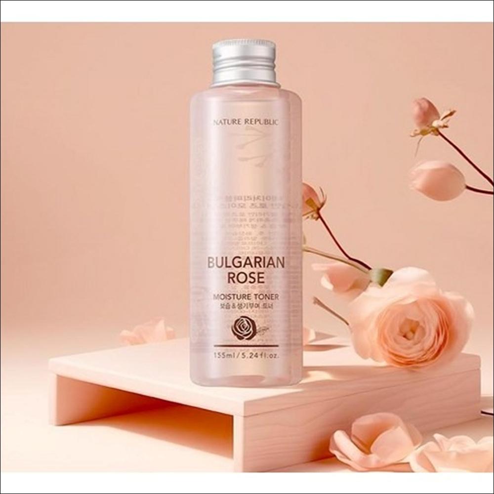 Nature Republic Bulgarian Rose Skincare Special Set (Toner 155ml + Emulsion 155ml + Essence 35ml + Cream 100ml + Foam Cleanser 120ml)