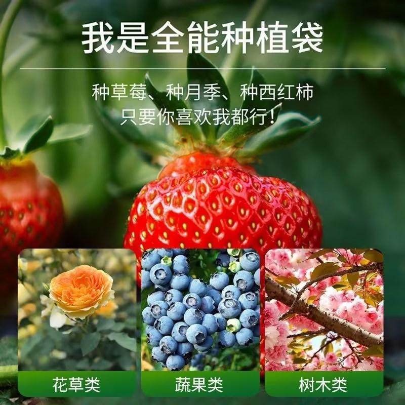 1Pc  Multi-grid Planting Bucket Rectangular Planting Bag Flower Plant Nutrition Bag Felt Beauty Planting Bag Printed Logo