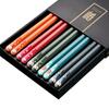JANKNG 5 Pairs Chinese Janpanese Chopsticks Set Family Chopsticks Set Food Sushi Stick Reusable Korean Alloy Tableware Set