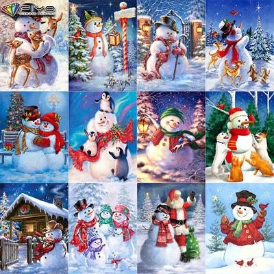 5D DIY Diamond Painting Christmas Tree Santa Snowman Cross Stitch Diamond Art Embroidery  Mosaic Home Deco