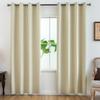 2pcs 100% Blackout Curtains, Thermal Insulated Window Drapes, Window Treatments for Bedroom Living Room, Home Decoration
