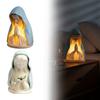 Virgin Mary Prayer Night Light Handcrafted Soft Eye Protection Night Lights Home Decoration Desk Accessories for Reading