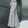 Bohemian Vintage Muslim Long Sleeve Printed Summer Dress