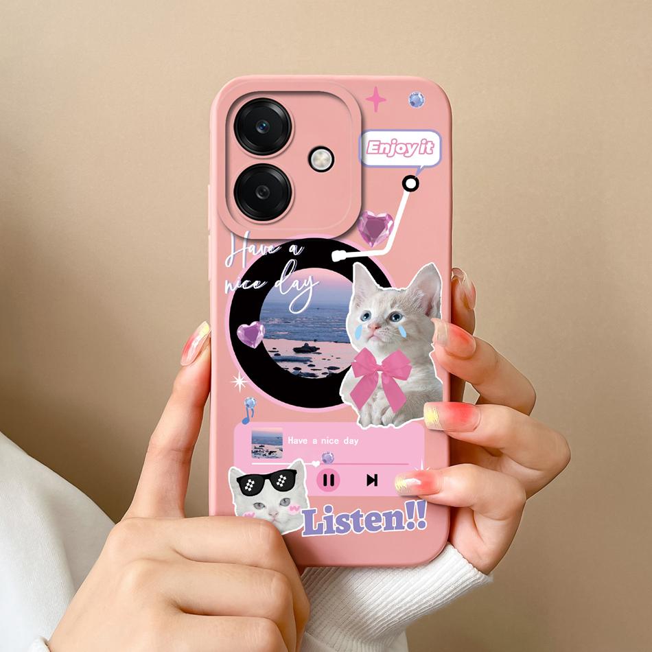 Per Oppo A3 Pro A3X A40 A80 Custodia per Telefono Creativa Protezione Completa Cover Posteriore Per Oppo A 3 OppoA3 4G 5G Morbido Silicone Liquido Fundas