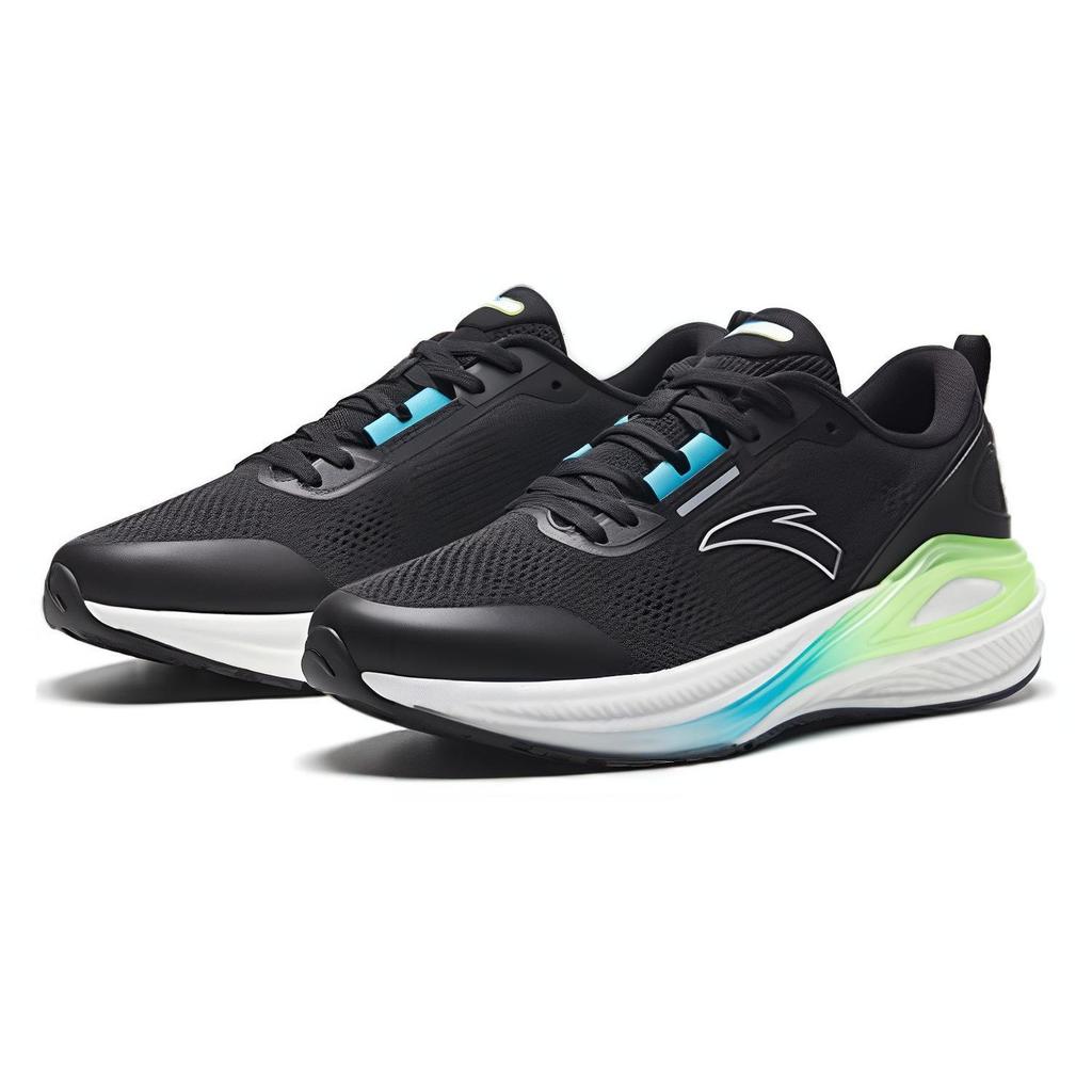 Anta Royal Journey Slip Resistant Abrasion Resistant Low top Running Shoes Men's Black White Green 112335580-5