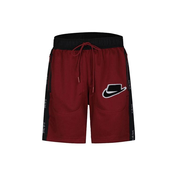 Men s Nike Colorblock Logo Alphabet Printing Sports Shorts Red BV4610-677 L