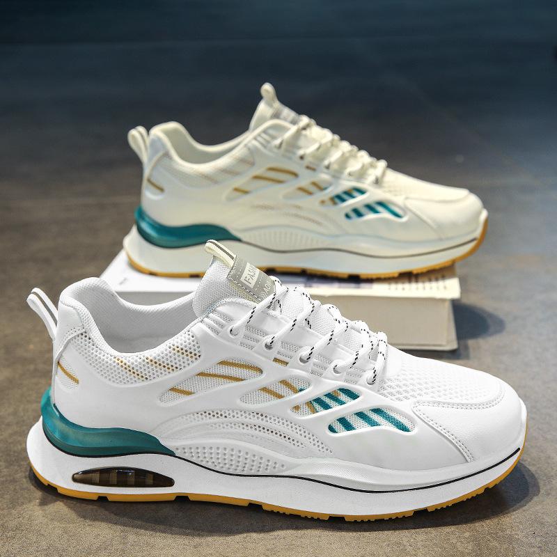 Herrenschuhe Sommer atmungsaktiv neue Jugend Sportschuhe Mesh Laufschuhe Freizeit kleine weiße Plateau Dad trendige Schuhe