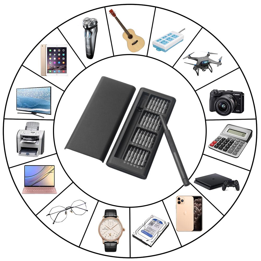 WOZOBUY Precision Screwdriver Set, 25 In 1 Mini Screwdriver, Magnetic Driver Bits Set, Pocket Manual Screwdriver Tool Set