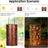 Butterfly Solar Lanterns Outdoor Waterproof Hanging Lights, Metal Decorative LED Solar Light for Yard Patio Porch Balcony Decor