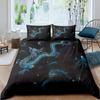 Boys Dragon Comforter Cover Queen Queen Full Size Colorful Dragon With Wing Bedding Set Trippy Magical Animal Duvet Cover Set