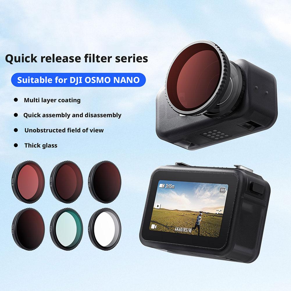 For aMagisn Screw-On Lens Filter For for dji Osmo Nano - UV ND CPL Anti-Fog Optical Glass Filter For Nano Accessories Q4I1