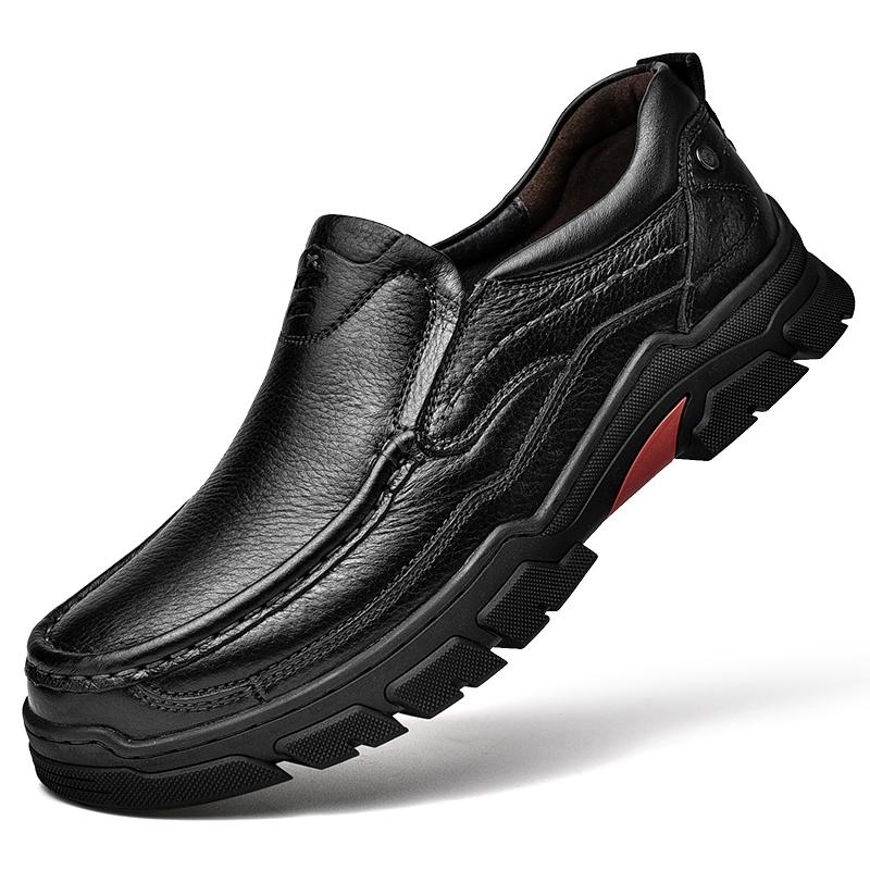 Men Loafers Luxury Slip On Boat Shoes High Quality Genuine Leather Loafer Shoes Walking Casual Shoe For Work Office Outdoor Shoe