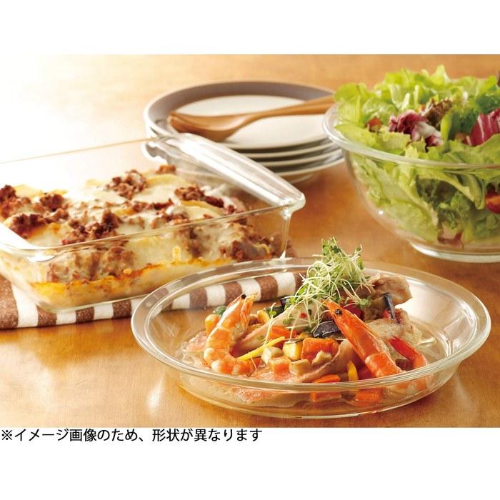 iwaki Oven Toaster Dish Basic Series 240x145x35mm 700ml KBC3850 BC3850 Clear, L Size