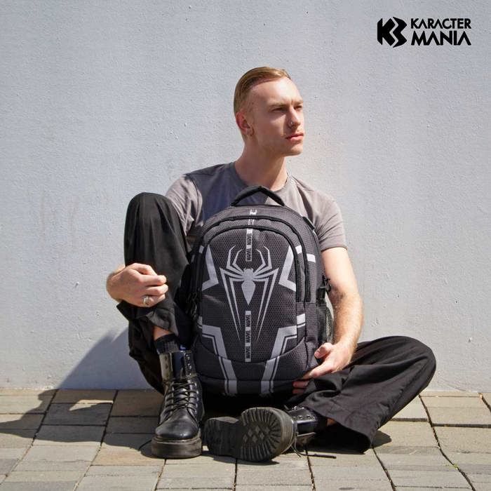 Running Backpack PLUS - Spiderman Town - Black - One Size