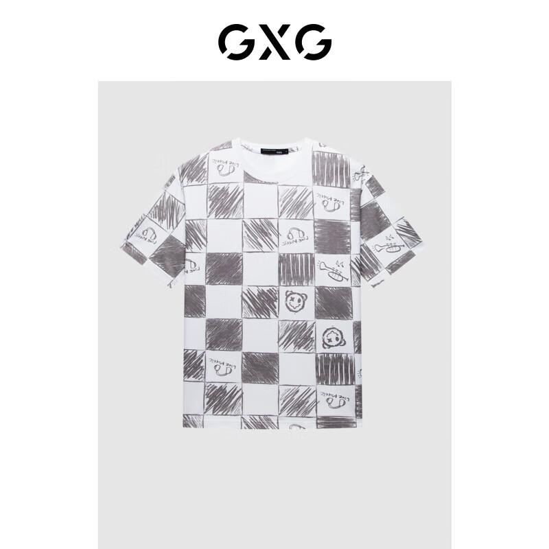 

GXG Men s Pure Cotton Graphic Short Sleeve T-Shirt 185/XXL