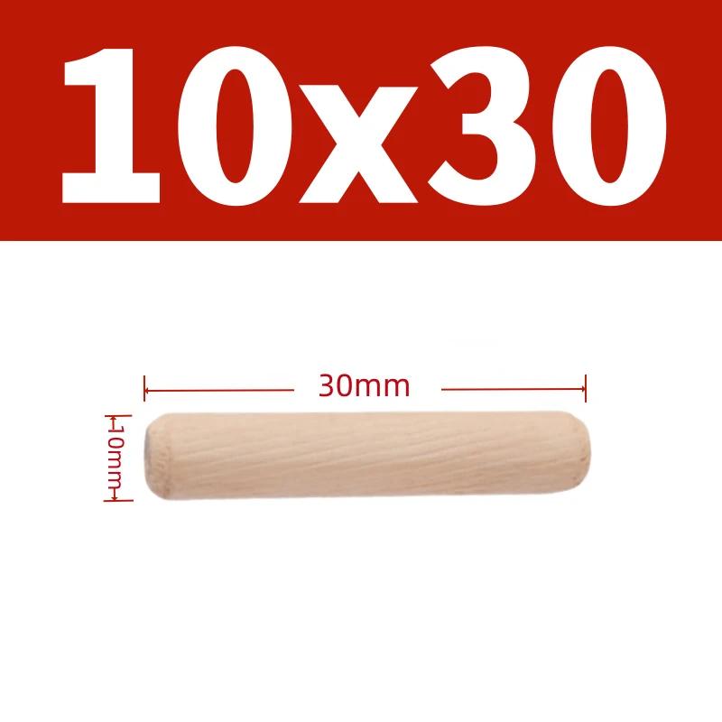Dia 6mm 8mm 10mm Solid Wood Diagonal Round Wooden Rod Plug DIY Material Solid Wood Connectors Nail Wedge Length 30mm-100mm