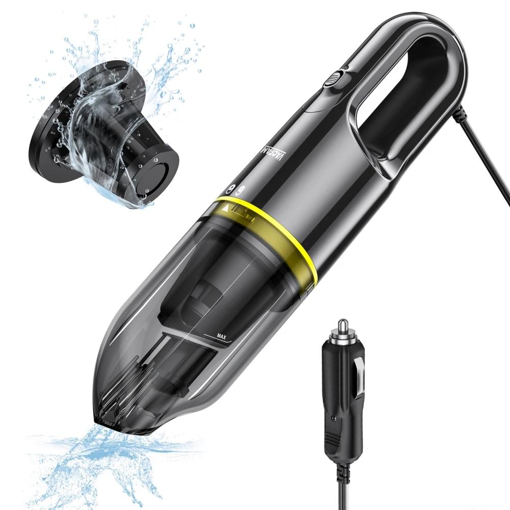 

Portable Car Vacuum Cleaner with 8KPa Powerful Suction 16.4FT Cord 12V DC Power for Car RV Boat Trunk Interior Car Accessories чорний