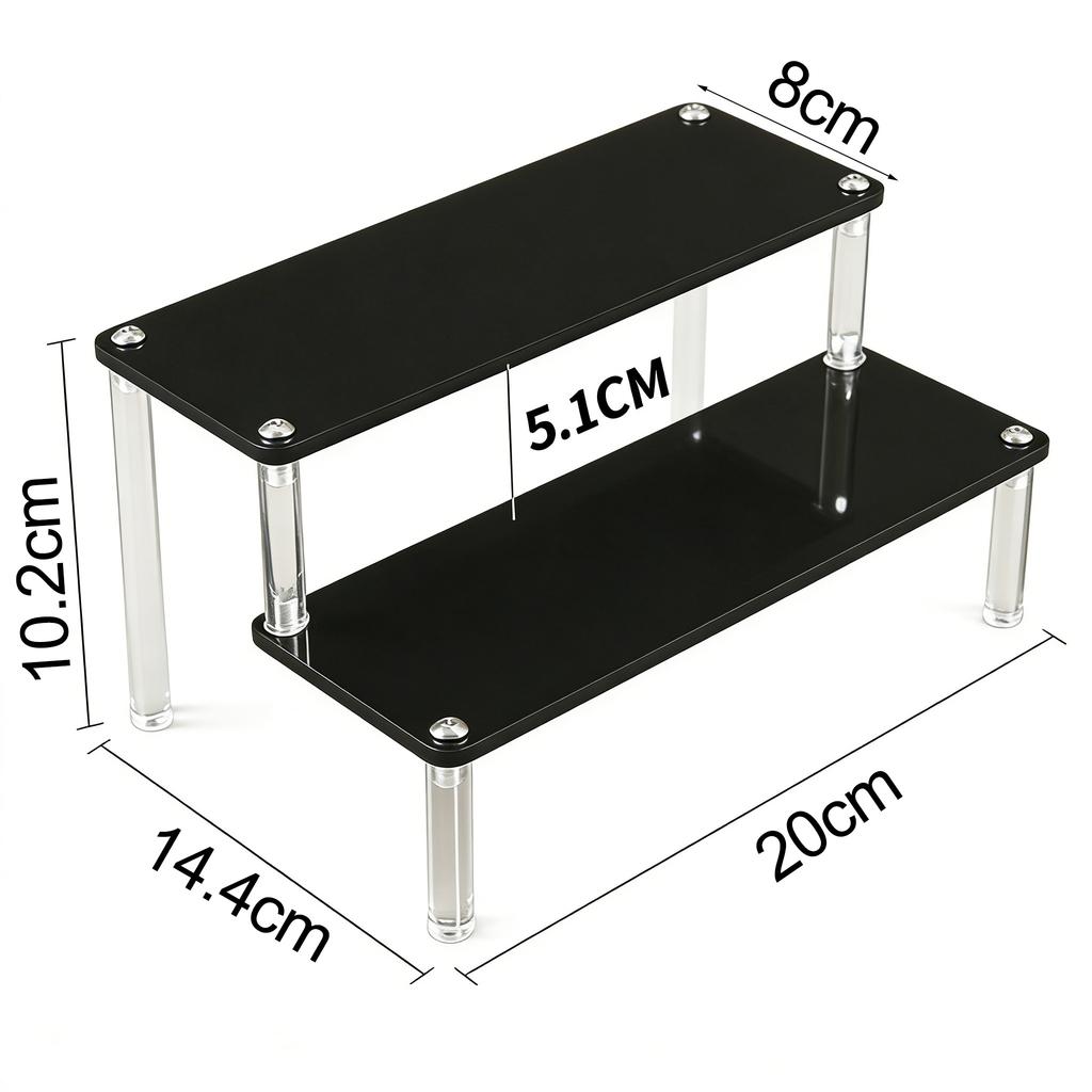 1 Pcs 1-5 Layers Acrylic Ladder Display Stand Perfume Doll Cakes Transparent Acrylic Storage Display Rack