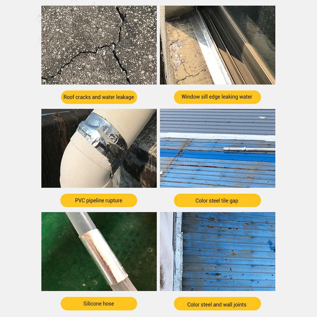 5M 5cm 10cm Breite Balken Deckband für Terrassendielen Wasserdichtung und Leckagereparatur Butylbänder für Balken und Dachsparren