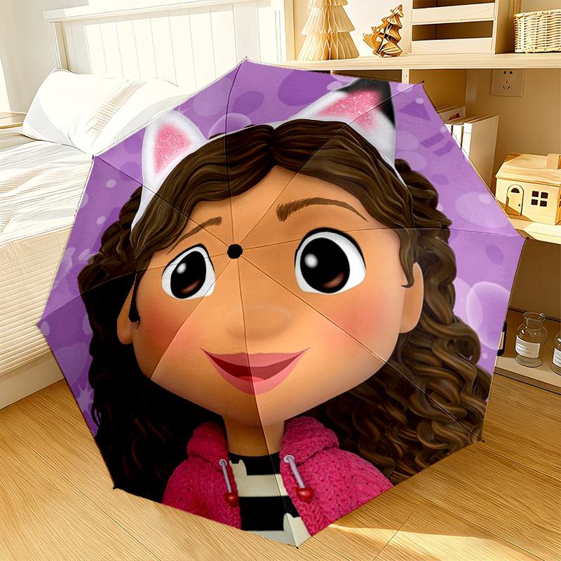 Colorful Friends Dollhouse Umbrella 8-Frame for Travel, Camping, Casual Lightweight Portable Umbrella, Essential for Every Family Holidays Gift