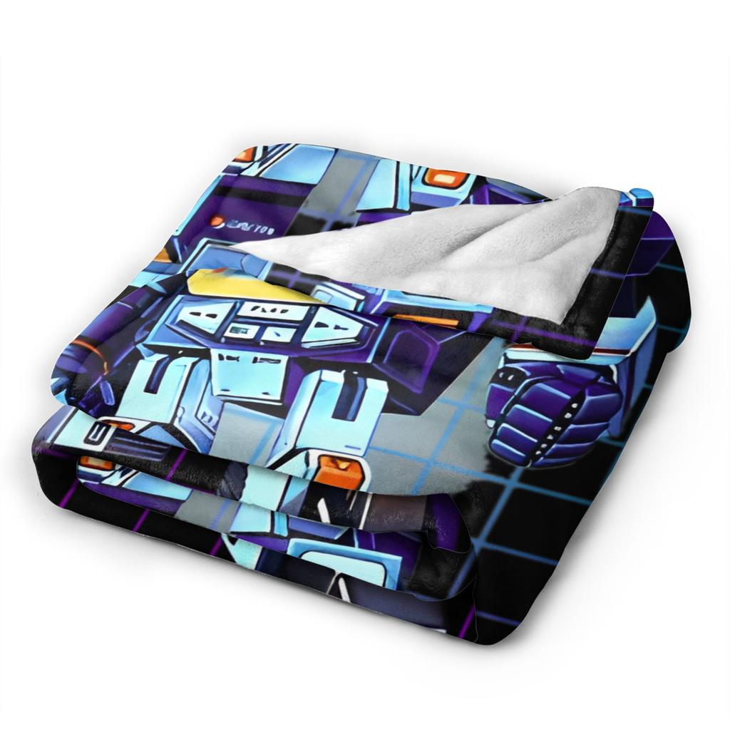 Transformers Decepticons Soundwave Blankets Robot Flannel Funny Warm Throw Blanket for Bedspread Spring/Autumn Couch