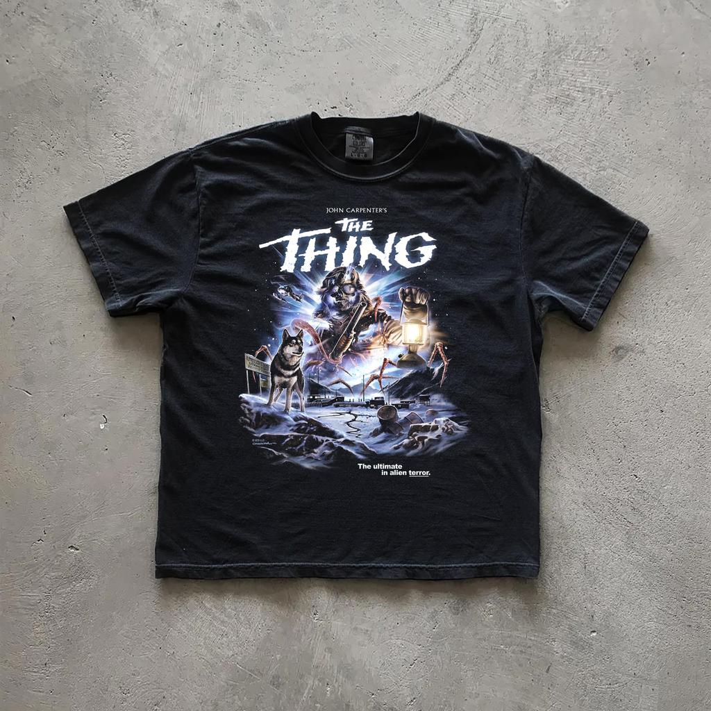 Graphic Short Sleeve Shirt Unisex Women AllSeason The Evil Dead Vintage Tee Ash Williams Retro Horror Shirt Clothing
