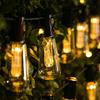 0.06w Outdoor Solar Light Bulb String Lights Weatherproof Energy Saving High Brightness Solar Powered Fairy Lights For Garden Path Yard Decoration