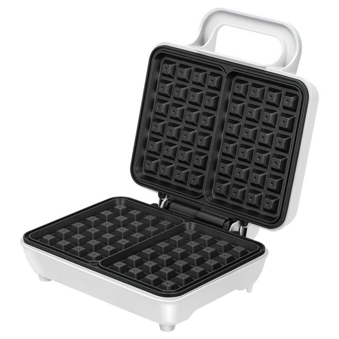 Professionelles Waffeleisen für 2 dicke belgische Waffeln, Antihaftplatten MPM MGO-25 1000W Weiß 14322