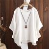 Women's Fashion Plus Size Batwing Sleeve Loose Casual Shirt