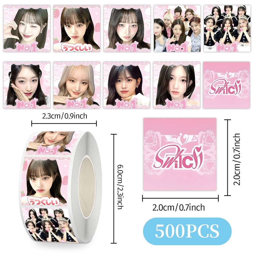Skzoo Idol Roll Stickers 500 Pcs Adhesive Labels For DIY Journal Scrapbook Phone Case Polaroid Decoration Fans