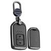 TECART Smart Key Case, Schlüsselhülle, Schlüsselhalter für Honda Vezel, New Freed, Fit, Civic, New Step Wagon, Shuttle, Jade und mehr, 2 Tasten, Schwarz
