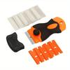 Multifunctional cleaning scraper glue removal, car window tinting, kitchen dirt removal. Complete accessories, wide uses.