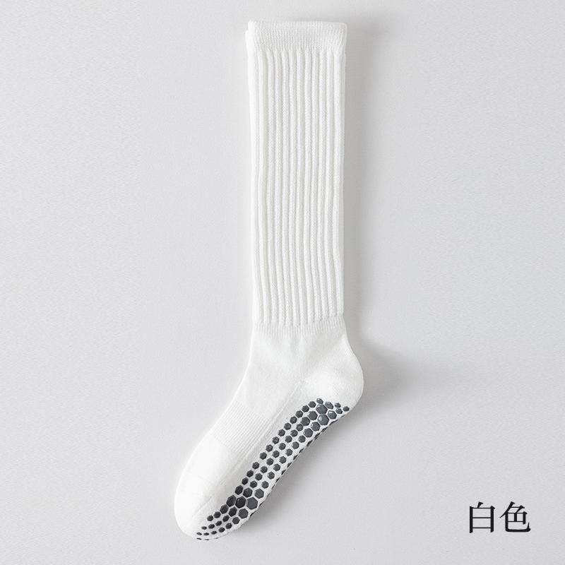 Seamless Custom Logo Grip Barre Trampoline Socks Ankle Pilates Non Slip Yoga Socks Compression Tube Pipe Slouch Crew Socks