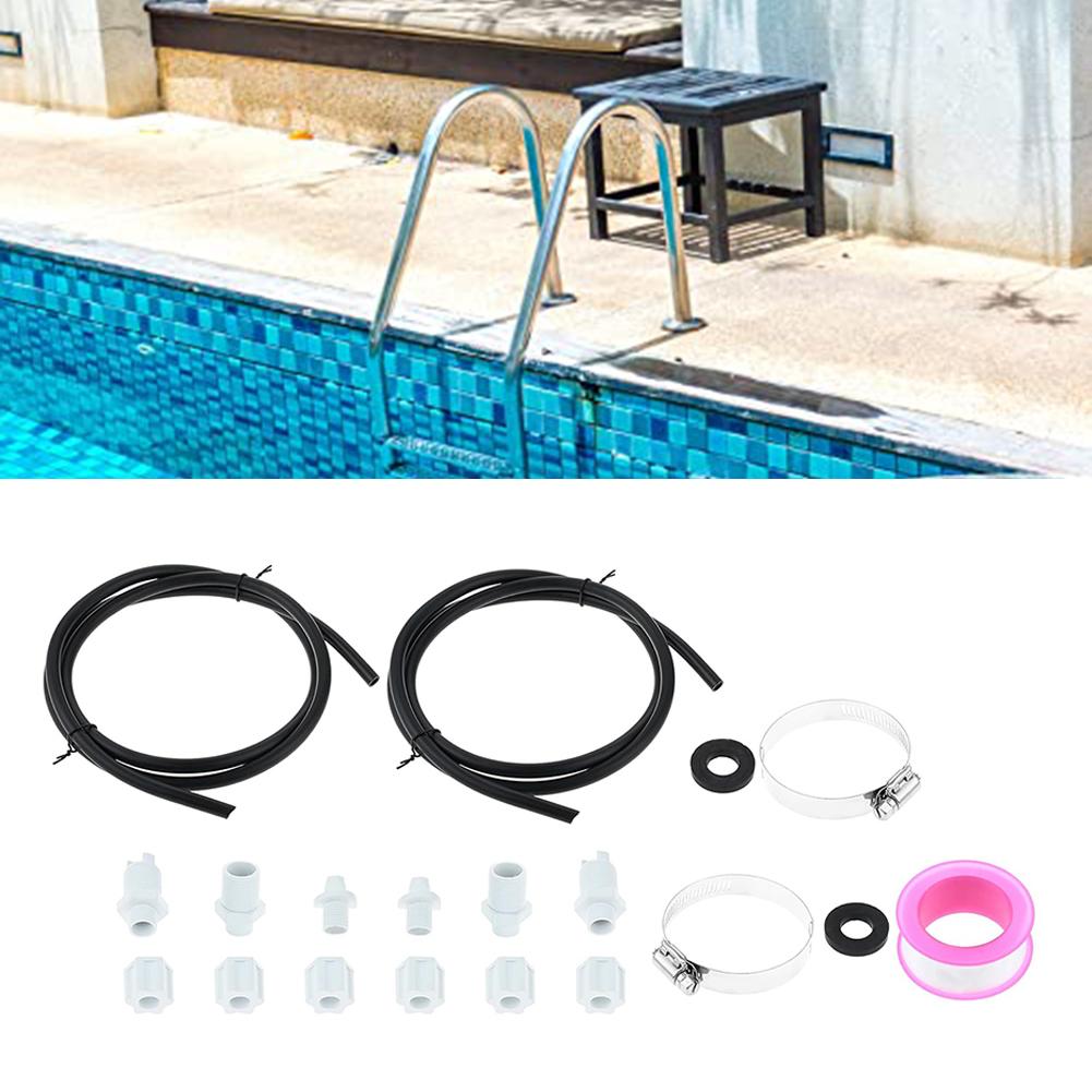 2 Sets Chlorinator Feeder Parts Kit With Check Valve And Hose For CL200 CL220 Pool Dispenser Repair Replacement Accessories