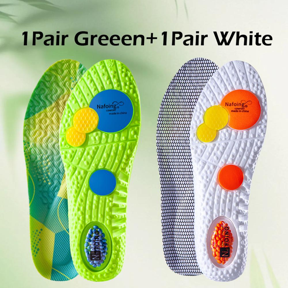 Solette Ammortizzanti Sportive Verde EVA Cuscinetto d'Aria Traspirante Supporto per Arco Plantare Scarpe Ortopediche Soletta Cura Piedi Uomo Donna Solette