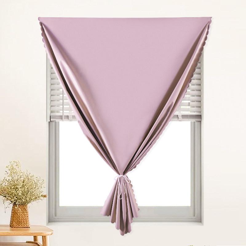 Easy-Install Blackout Curtain with Velcro for Bedroom & Balcony - Heat Insulation & Sun Protection
