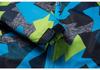 Boys' Camouflage Windproof Waterproof Plus Velvet Jacket for Medium and Large Children